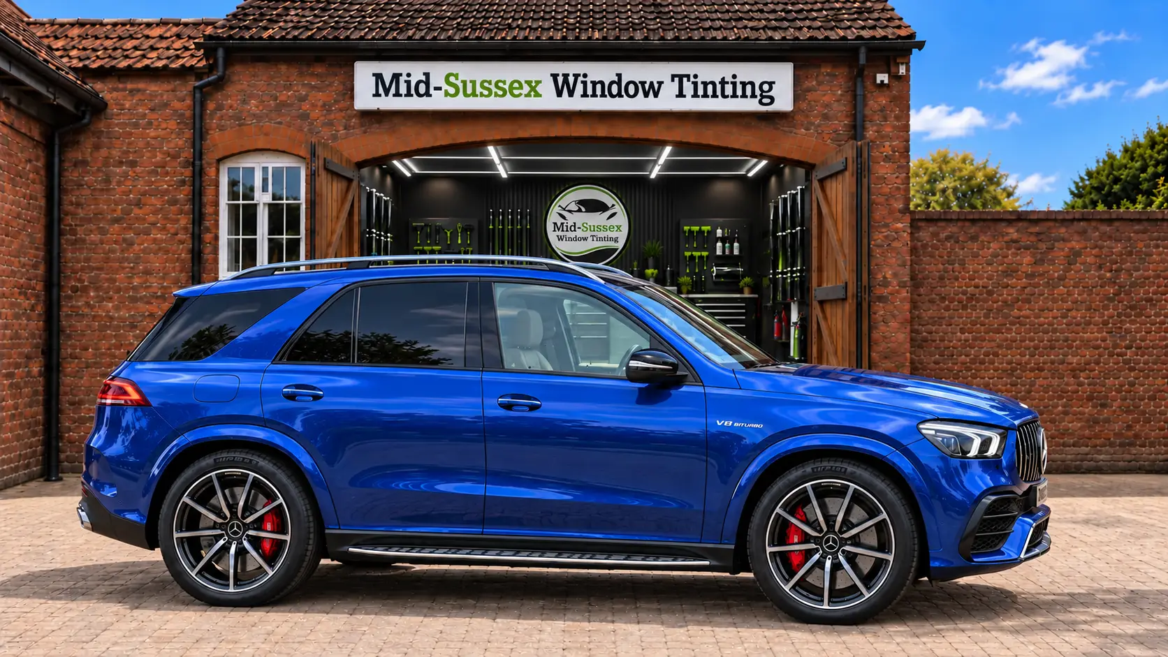 Mercedes GLE with ceramic front side window film